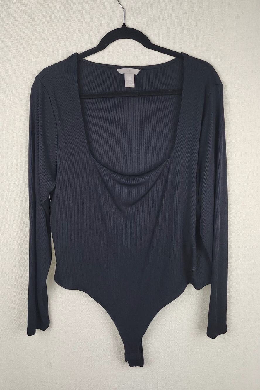 H&M Women's XXL Black Body suit corpcore, gothcore, comfort, basic, business